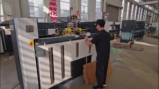 Máquina de costura semiautomática de caixa dupla servo