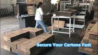 Embalagem de cintas PP da máquina para vitrine de caixa de papelão