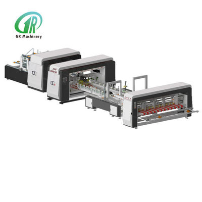 qualidade  Automatic Folder Gluer Stitcher 2600 Model PLC Servo Control Fábrica