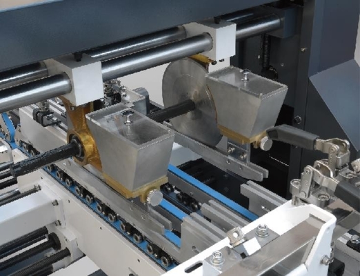 Dobradura ondulada automática da caixa da caixa e máquina da colagem para a indústria de impressão de empacotamento
