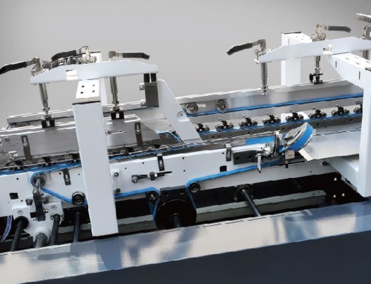 Dobradura ondulada automática da caixa da caixa e máquina da colagem para a indústria de impressão de empacotamento