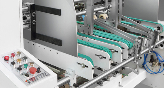 Dobradura automática de alta velocidade da caixa da máquina de Gluer do dobrador da caixa e máquina da colagem