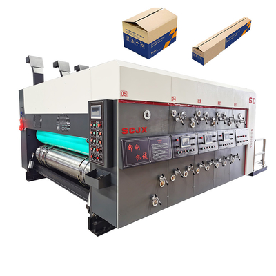 Máquina de impressão ondulada 380V de Flexo da caixa do ferro da cartonagem da pizza