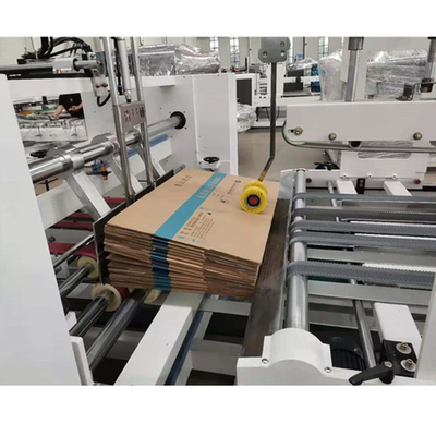 Máquina ondulada automatizada completa de alta velocidade 3KW de Gluer do dobrador da caixa