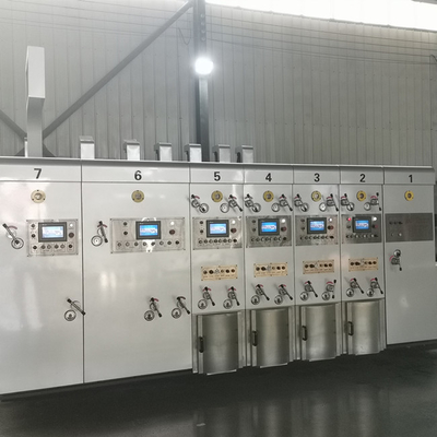 Máquina de impressão ondulada automatizada de Flexo da caixa de 4 cores que entalha cortar