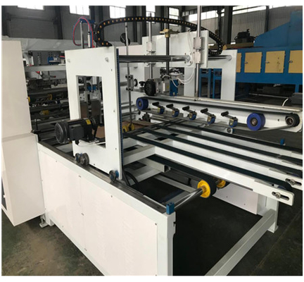 Máquina de costura de caixa corrugada totalmente automática de alta velocidade para papel