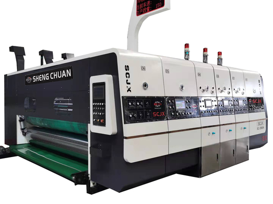 1400 3 cores automáticas corrugaram a máquina de impressão de Flexo com entalho para a caixa da pizza