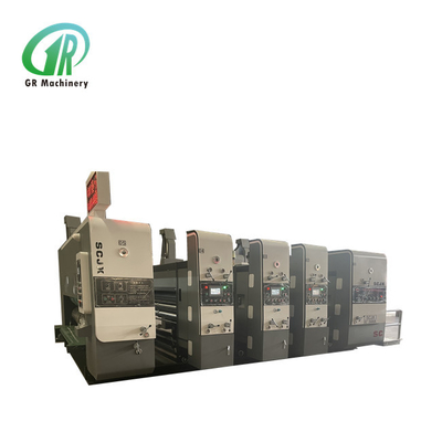 Entalho ondulado automático do alimentador de Eage da ligação da máquina de impressão de Flexo da caixa