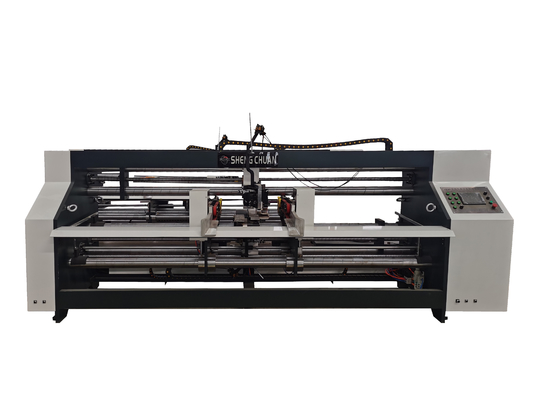 O dobro de costura da grande caixa ondulada semi automática do tamanho cobre pregar a máquina