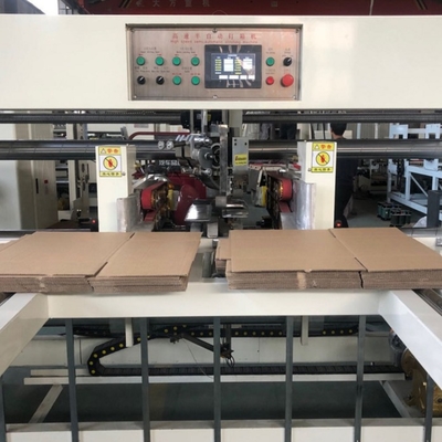 Máquina de costura da caixa dobro da caixa da parte usada para placa de papel ondulada