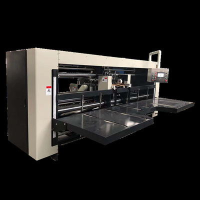 Máquina de costura semi auto ondulada do rebitador da caixa do cartão