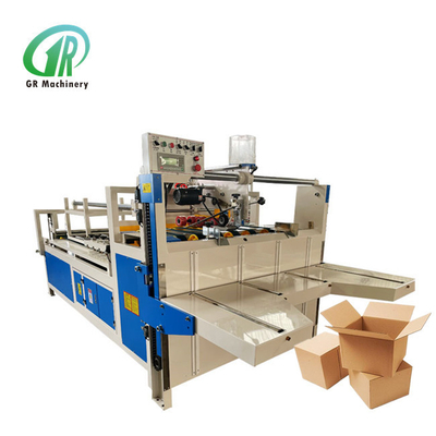 máquina de Gluer do dobrador de 50mm Min Gluing Width Corrugated Carton