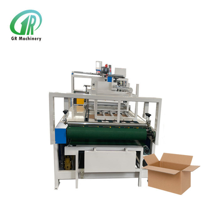 máquina de Gluer do dobrador de 340mm Min Paper Width Corrugated Carton