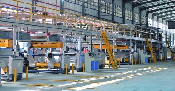 Linha de produção de papel ondulado de camadas 3/5 totalmente automática