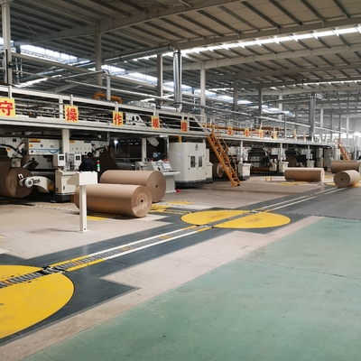 Máquina de papel 60mx10mx4m do Facer dobro da produção do cartão ondulado