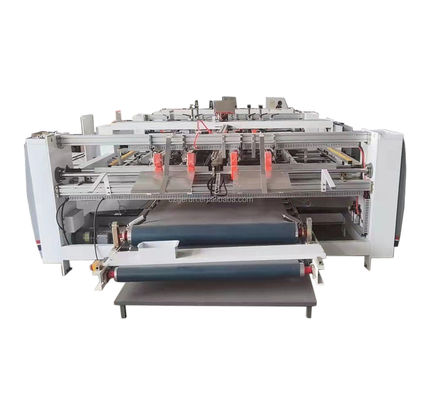 Semi-Automático Duplo Peças Corrugada Caixa Folder Gluer 220v