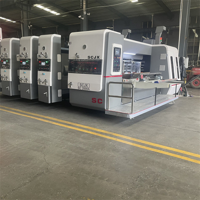 Caixa de cartão corrugada Flexo Printing Slotting Rotary Die Cutting Stacker Machine