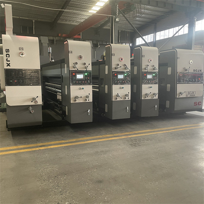1-6 cores máquina de impressão flexo corrugada cromada velocidade de impressão 100-300m/min