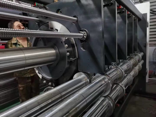 Caixa de cartão ondulado da caixa da máquina de impressão de Flexo que imprime a máquina de entalho