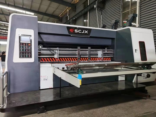 Caixa de cartão ondulado da caixa da máquina de impressão de Flexo que imprime a máquina de entalho