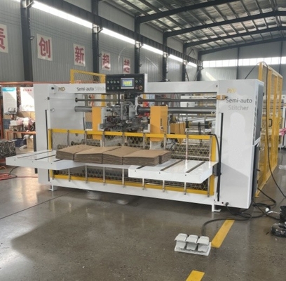 Máquina de costura de caixa de cartão para caixa corrugada com alta eficiência