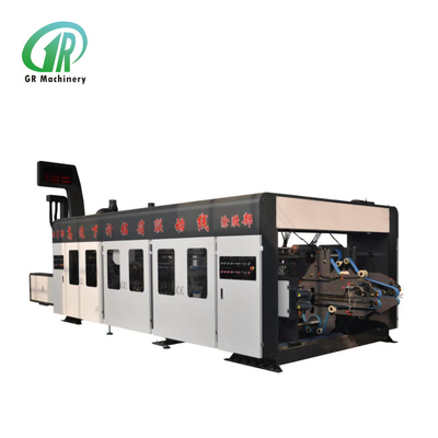 FFG Flexo Impressão Dobragem Gluer Case Machine Making Mesh Hole Large Glue Wheel System