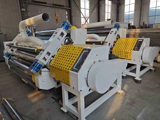 Máquina de fabricação de cartão ondulado de adsorção de vácuo e aquecimento a vapor