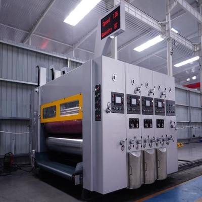 Máquina Automática Flexo de Impressão, Corte e Vinco 2800 para Caixas de Cartão