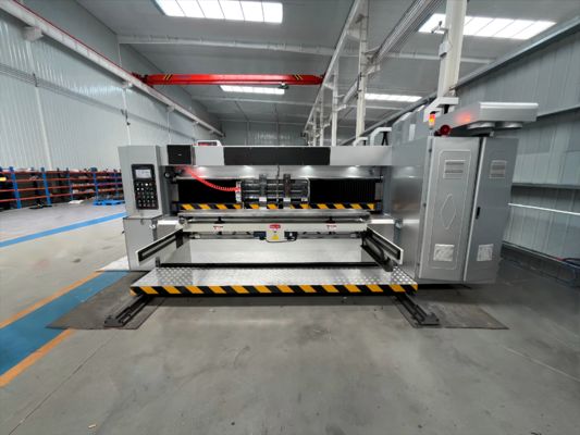 Extra Large 5000mm cartão ondulado Impressão Flexo Slotting Die Cutting Machine
