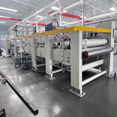 Linha de produção de papelão ondulado de 3 5 7 camadas Dupla face com 7 grupos de placa de pressão pneumática e 2 peças de válvula de proporção