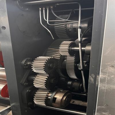 Máquina de impressão flexográfica de cartão ondulado de duplo fecho rotativo