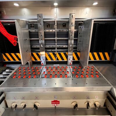 Máquina de impressão flexográfica de cartão ondulado de duplo fecho rotativo