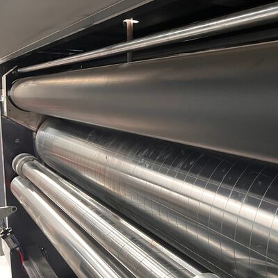 Máquina de impressão flexográfica de cartão ondulado de duplo fecho rotativo