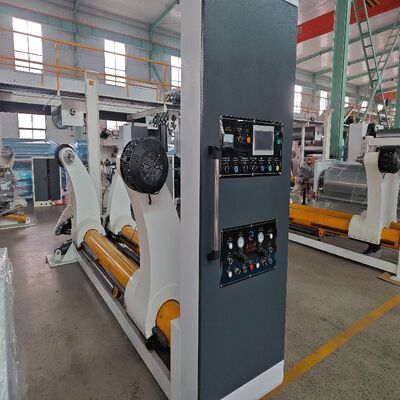 Requisitos de Temperatura 160C a 180C Linha de Produção de Papelão Ondulado Incluindo 2 Válvulas de Proporcionamento e Sistema de Secagem e Modelagem