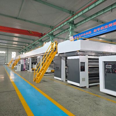 Linha de produção de cartão ondulado de 2 peças com 16 caixa de vapor número e placa de pressão de tipo flutuante
