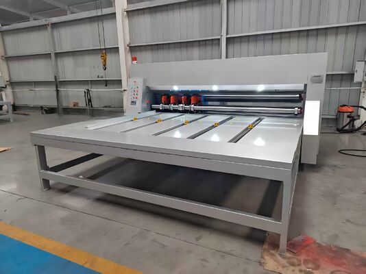 Máquina de fecho rotativo corrugado de alta velocidade de controlo elétrico para processamento de placas de papel corrugado