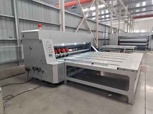 Máquina de fecho rotativo corrugada de controlo elétrico com velocidade de 80 pcs/min e profundidade de fecho de 350*600 mm para a indústria de embalagens