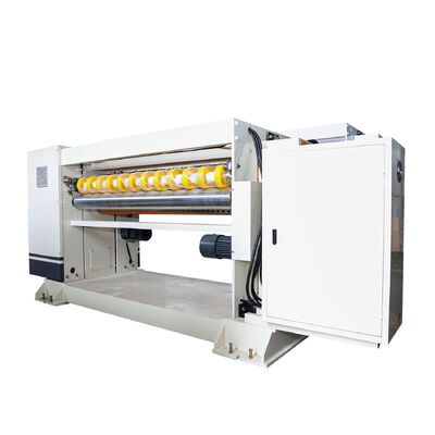 Precisão de corte de papel uniforme ± 1 mm Linha de produção de cartão ondulado não uniforme ± 2 mm Com cortador e equipamento de corte NC