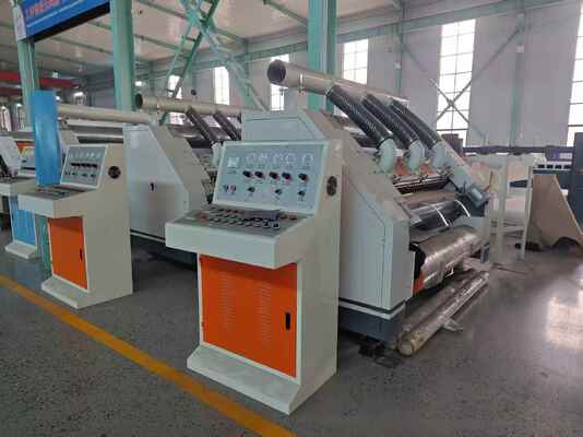 Máquina de face única com aquecimento a vapor de 1800 mm de largura efetiva com estrutura tipo sucção para produção de papelão ondulado
