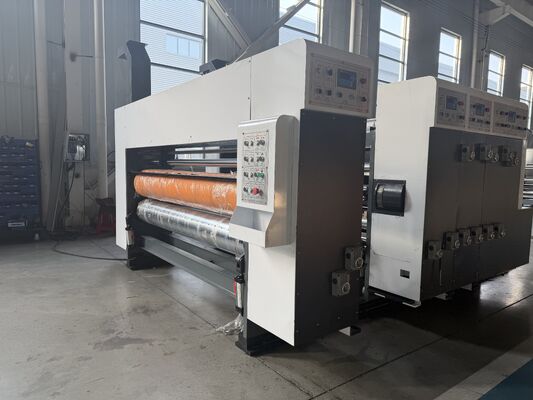 Máquina automática de impressão flexográfica de cartão ondulado com velocidade de 100-130 m/min e qualidade de impressão consistente para a indústria de embalagens