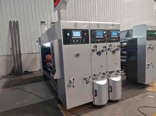 Máquina automática de inserção de borda de chumbo com alimentação de borda de chumbo de impressão Flexo com velocidade e precisão de 100-130 m/min Impressão para cartões corrugados