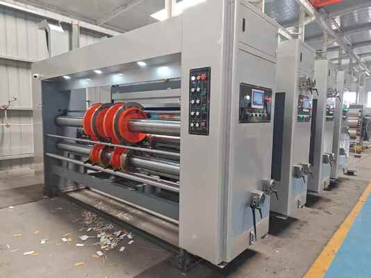 Máquina automática de fechamento de impressão Flexo com velocidade de 100-130m/min e HMI de 7 polegadas de tela sensível ao toque