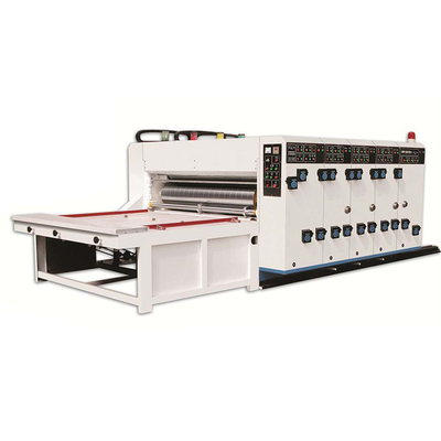 Máquina de impressão flexográfica de 2 cores para caixa de pizza com fabricação de corte e vinco giratório
