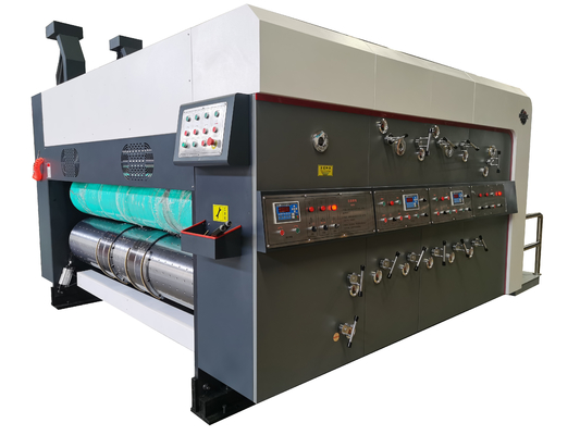 Máquina Flexo automático de Slotter Diecutter Stacker da impressora de Flexo que imprime a máquina de entalho
