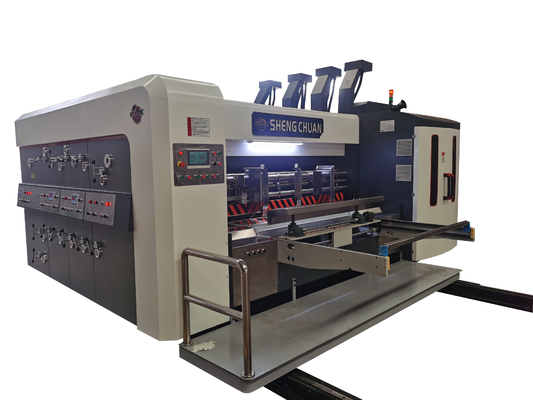 A máquina de Slotter Die-Cutter Stacker da impressora de Flexo corrugou a impressora de Flexo do cartão