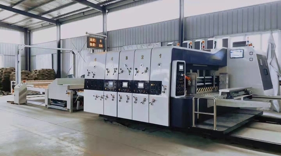 Máquina de impressão ondulada Flexographic de alta velocidade 200pcs/min de Flexo da caixa do ODM