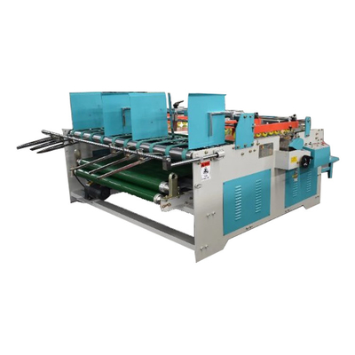 máquina ondulada de Gluer do dobrador da caixa do manual 3.2kw para a cartonagem do papel dos PP