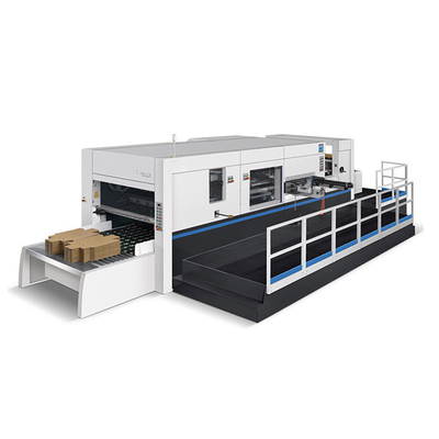 O cartão do leito corrugou a folha cortando Fed Rotary Die Cutter da máquina da caixa