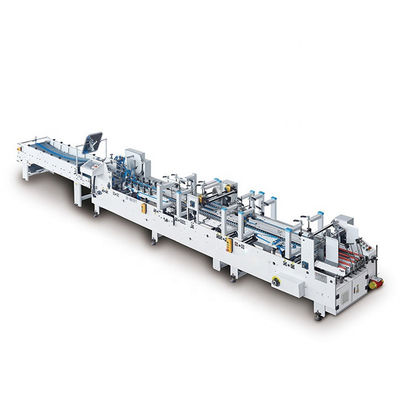 Máquina Flexo Folder Gluer Totalmente Automática de 0-300m/min para Colagem e Dobra de Cartão, Máquina Folder Gluer para Cartão Ondulado