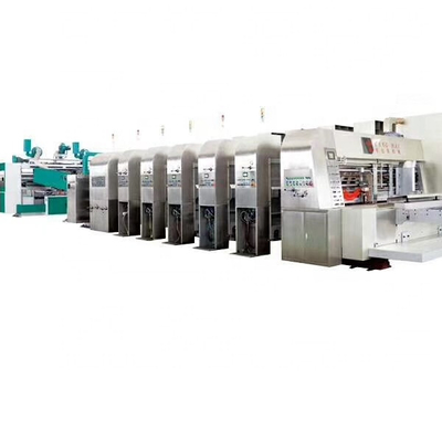 Usina automática Inline da caixa da caixa de Flexo para caixas onduladas